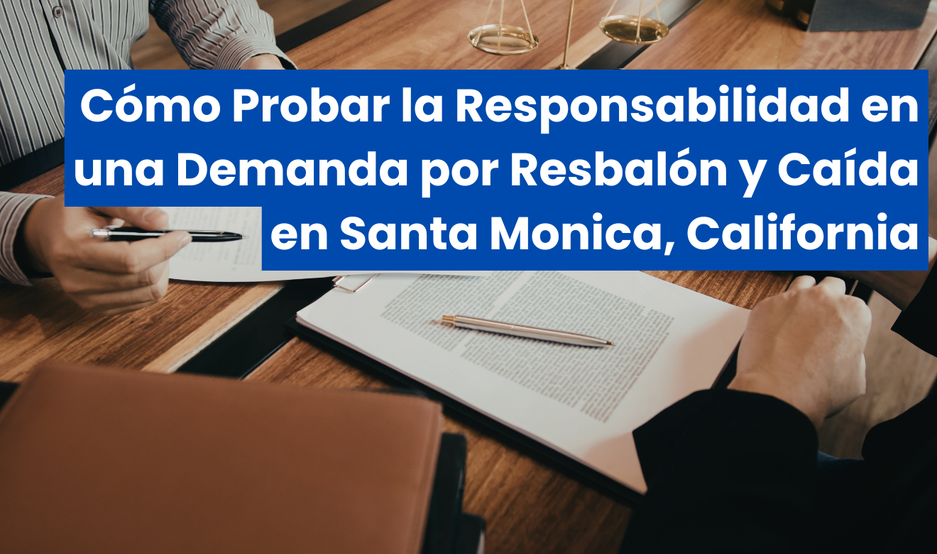 qué evidencia necesito para demanda Santa Monica