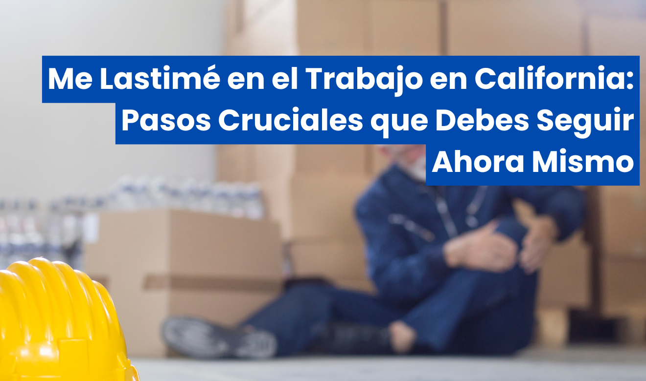me lastimé en el trabajo qué hago ahora