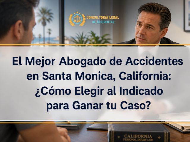 El Mejor Abogado de Accidentes en Santa Monica, California: ¿Cómo Elegir al Indicado para Ganar tu Caso?